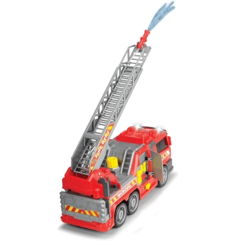 STRAŻ POŻARNA - dźwięk + światła + otwierane drzwi + funkcja natrysku wody - 36 cm